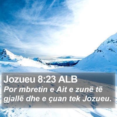 Jozueu 8:23 ALB Bible Verse Image