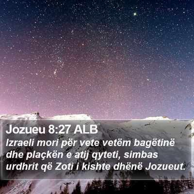 Jozueu 8:27 ALB Bible Verse Image