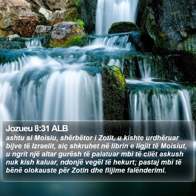 Jozueu 8:31 ALB Bible Verse Image