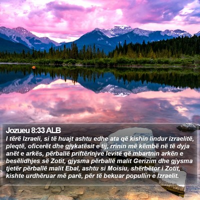Jozueu 8:33 ALB Bible Verse Image