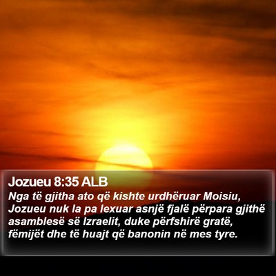 Jozueu 8:35 ALB Bible Verse Image