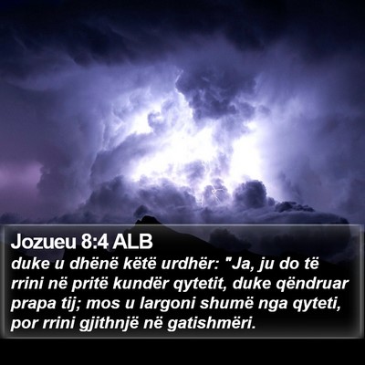 Jozueu 8:4 ALB Bible Verse Image