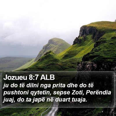 Jozueu 8:7 ALB Bible Verse Image