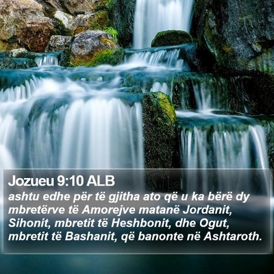 Jozueu 9:10 ALB Bible Verse Image
