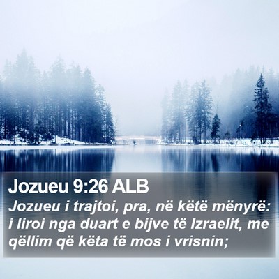 Jozueu 9:26 ALB Bible Verse Image