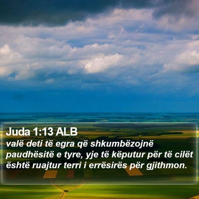 Juda 1:13 ALB Bible Verse Image