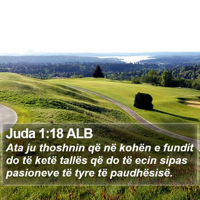 Juda 1:18 ALB Bible Verse Image