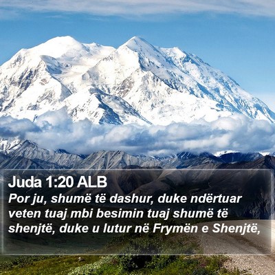 Juda 1:20 ALB Bible Verse Image