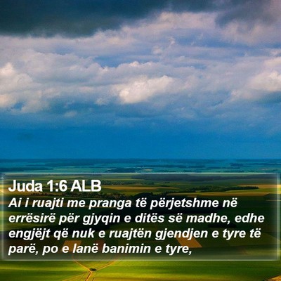 Juda 1:6 ALB Bible Verse Image