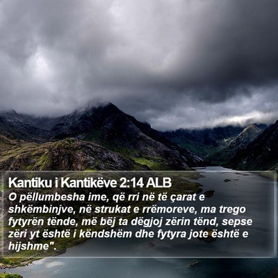 Kantiku i Kantikëve 2:14 ALB Bible Verse Image