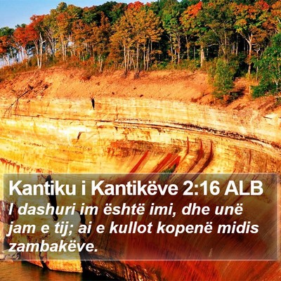 Kantiku i Kantikëve 2:16 ALB Bible Verse Image