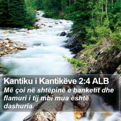 Kantiku i Kantikëve 2:4 ALB Bible Verse Image