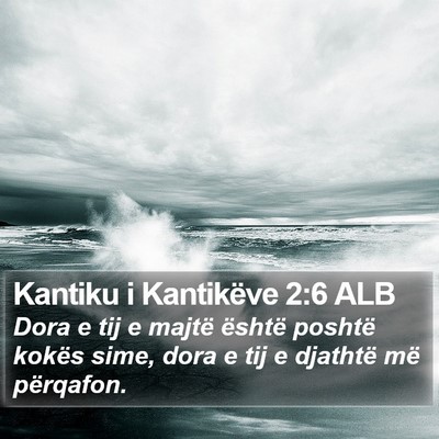 Kantiku i Kantikëve 2:6 ALB Bible Verse Image