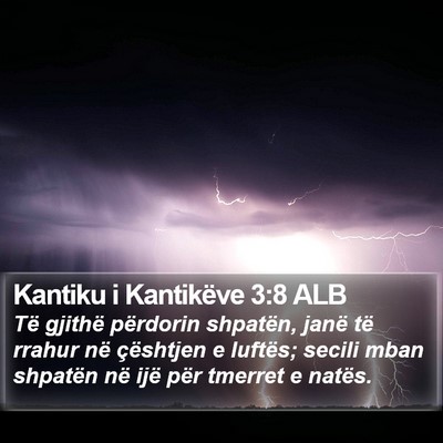 Kantiku i Kantikëve 3:8 ALB Bible Verse Image