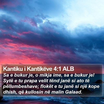 Kantiku i Kantikëve 4:1 ALB Bible Verse Image
