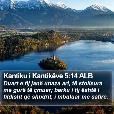 Kantiku i Kantikëve 5:14 ALB Bible Verse Image