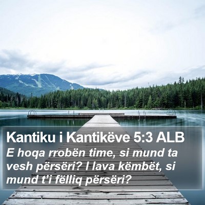 Kantiku i Kantikëve 5:3 ALB Bible Verse Image