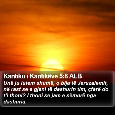 Kantiku i Kantikëve 5:8 ALB Bible Verse Image