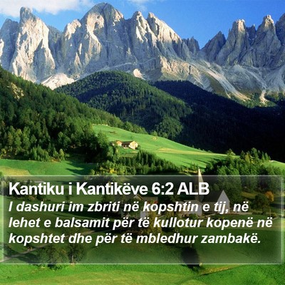 Kantiku i Kantikëve 6:2 ALB Bible Verse Image