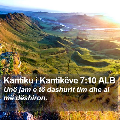 Kantiku i Kantikëve 7:10 ALB Bible Verse Image