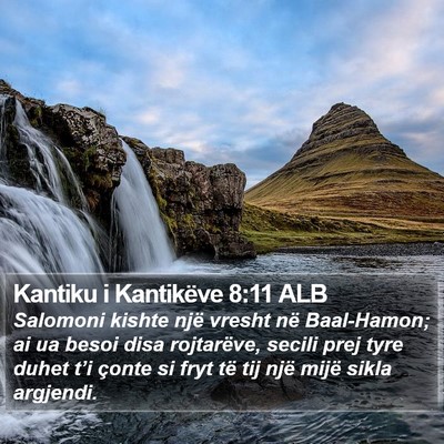 Kantiku i Kantikëve 8:11 ALB Bible Verse Image