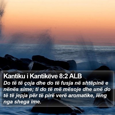 Kantiku i Kantikëve 8:2 ALB Bible Verse Image