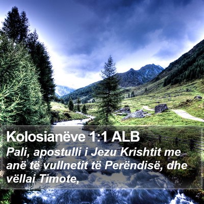 Kolosianëve 1:1 ALB Bible Verse Image