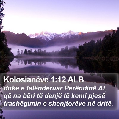 Kolosianëve 1:12 ALB Bible Verse Image