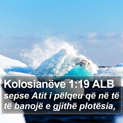 Kolosianëve 1:19 ALB Bible Verse Image