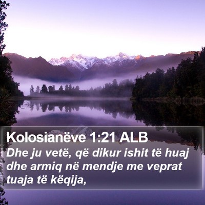 Kolosianëve 1:21 ALB Bible Verse Image