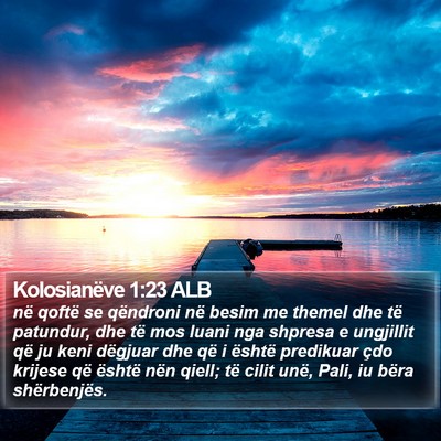 Kolosianëve 1:23 ALB Bible Verse Image