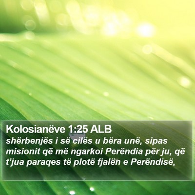 Kolosianëve 1:25 ALB Bible Verse Image