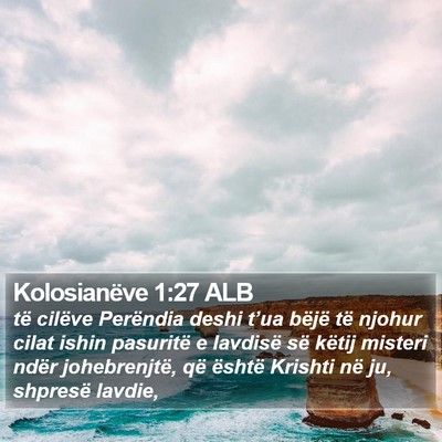 Kolosianëve 1:27 ALB Bible Verse Image