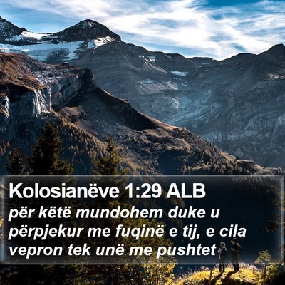 Kolosianëve 1:29 ALB Bible Verse Image