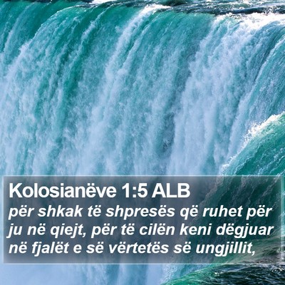 Kolosianëve 1:5 ALB Bible Verse Image