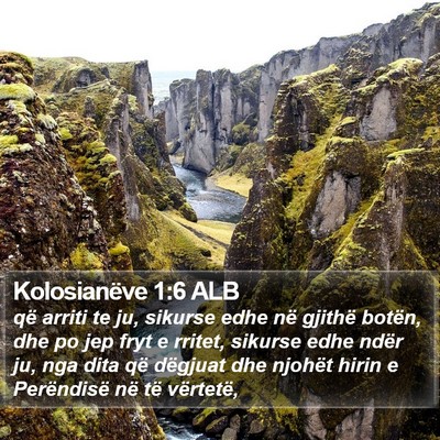 Kolosianëve 1:6 ALB Bible Verse Image
