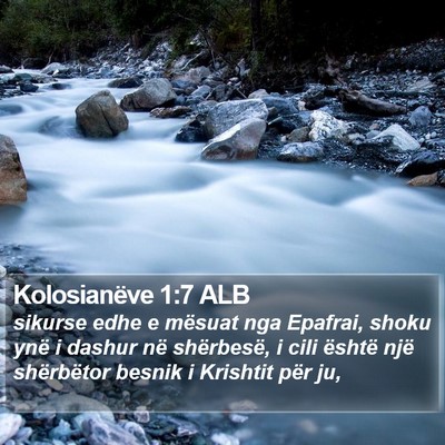 Kolosianëve 1:7 ALB Bible Verse Image