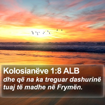 Kolosianëve 1:8 ALB Bible Verse Image