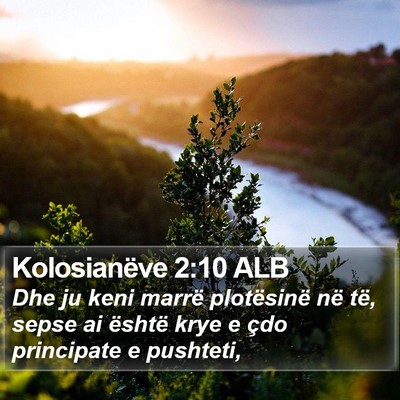 Kolosianëve 2:10 ALB Bible Verse Image