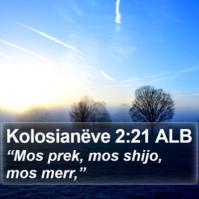 Kolosianëve 2:21 ALB Bible Verse Image