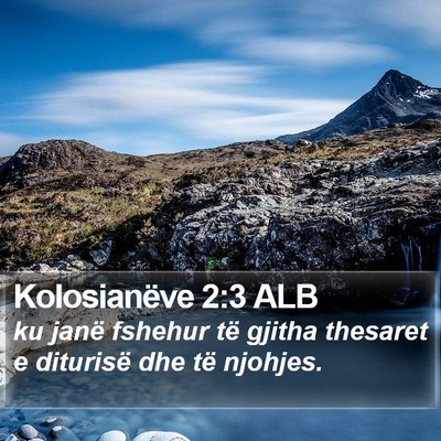 Kolosianëve 2:3 ALB Bible Verse Image