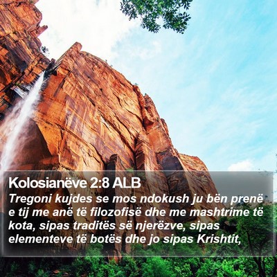 Kolosianëve 2:8 ALB Bible Verse Image