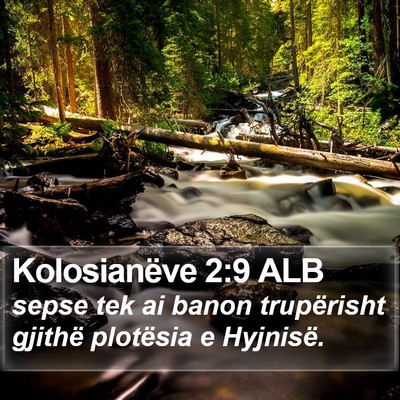 Kolosianëve 2:9 ALB Bible Verse Image