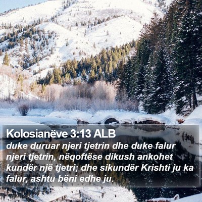 Kolosianëve 3:13 ALB Bible Verse Image