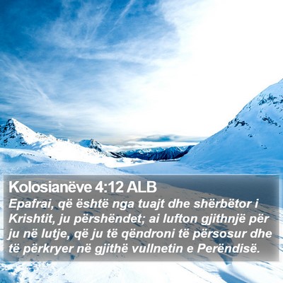 Kolosianëve 4:12 ALB Bible Verse Image