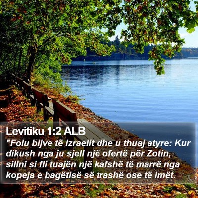 Levitiku 1:2 ALB Bible Verse Image
