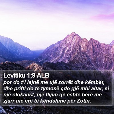 Levitiku 1:9 ALB Bible Verse Image