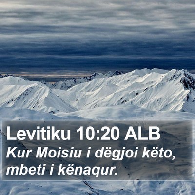 Levitiku 10:20 ALB Bible Verse Image