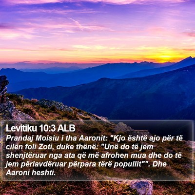 Levitiku 10:3 ALB Bible Verse Image