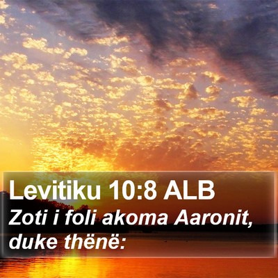 Levitiku 10:8 ALB Bible Verse Image